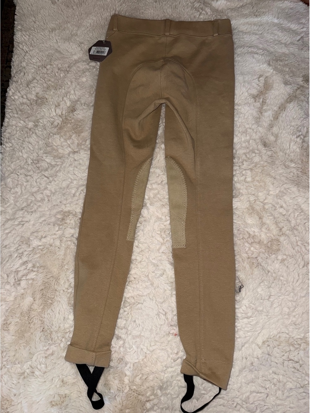 Horze Tan Knee\-Patch Riding Jodhpurs  Size 128 xl